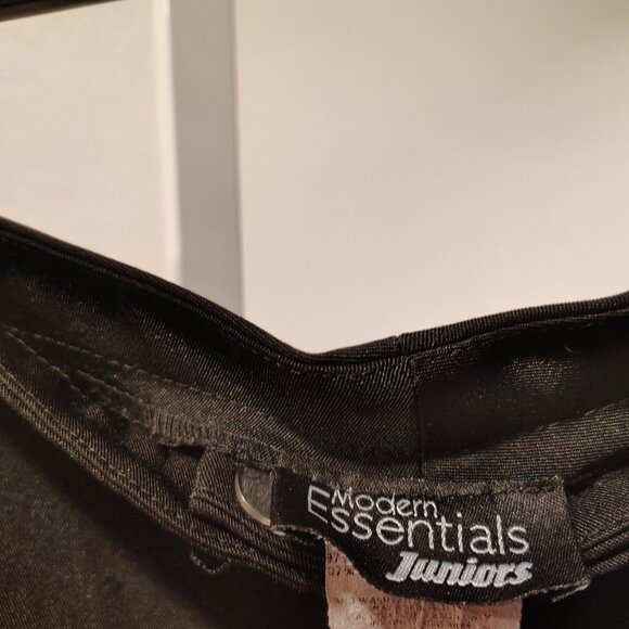 Modern Essentials Black Dress Pants Juniors Size 11 Polyester Spandex - Picture 6 of 11